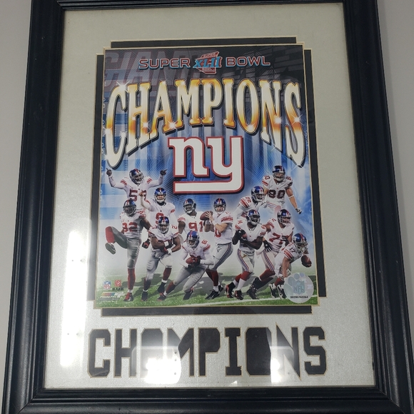 Framed Super Bowl XLII Champions New York Giants - Picture 2 of 10